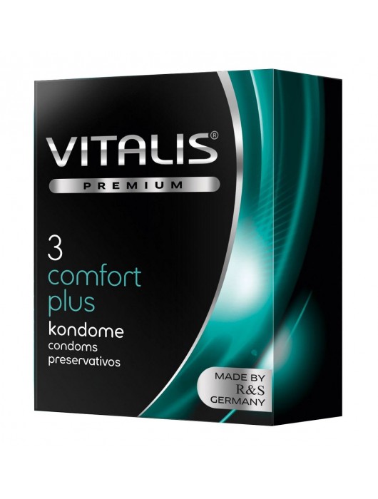 Контурные презервативы VITALIS PREMIUM comfort plus - 3 шт. - Vitalis - купить с доставкой в Новочеркасске