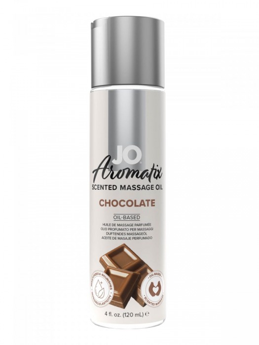 Массажное масло JO Aromatix Massage Oil Chocolate с ароматом шоколада - 120 мл. - System JO - купить с доставкой в Новочеркасске