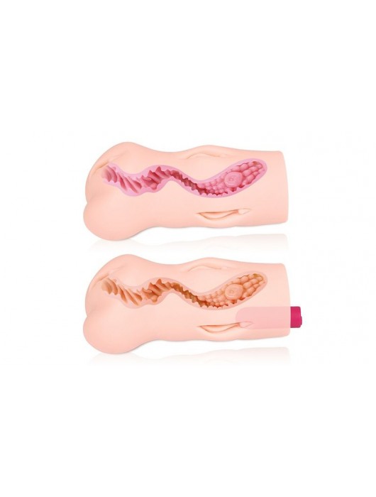 Телесный вибромастурбатор-вагина Dream Auto - KOKOS - в Новочеркасске купить с доставкой