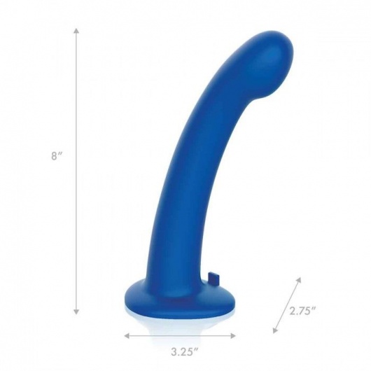 Синяя насадка Remote Control P-Spot G-Spot с черными трусиками - 20 см. - Pegasus - купить с доставкой в Новочеркасске