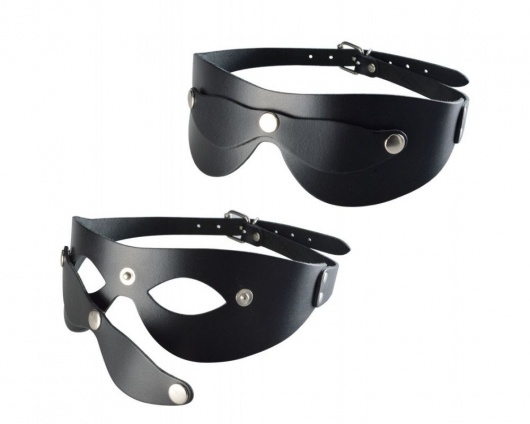 Черная кожаная маска  Новичок - Sitabella - купить с доставкой в Новочеркасске