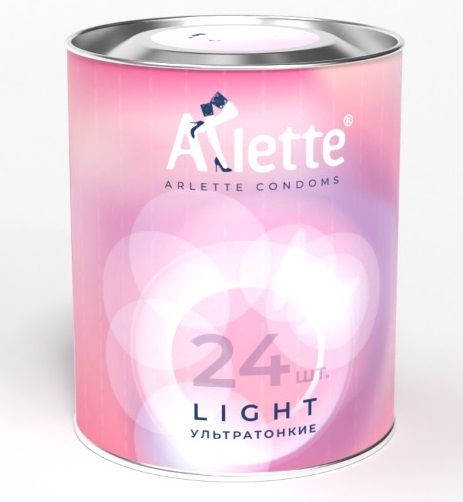 Ультратонкие презервативы Arlette Light - 24 шт. - Arlette - купить с доставкой в Новочеркасске