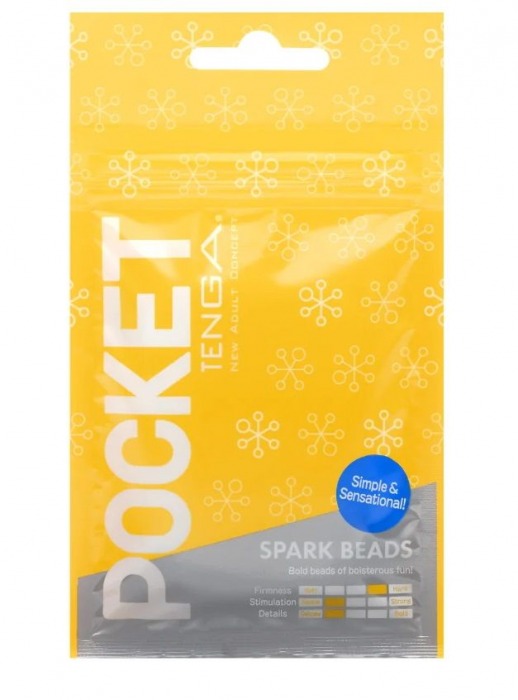 Карманный мастурбатор Spark Beads - Tenga - в Новочеркасске купить с доставкой