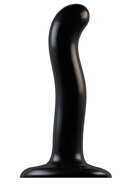 Черный фаллоимитатор-насадка Strap-On-Me P G spot Dildo size S - 16,4 см. - Strap-on-me - купить с доставкой в Новочеркасске