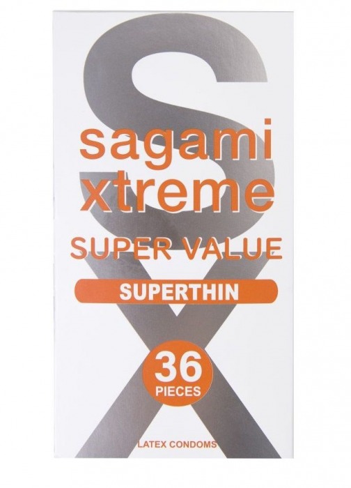 Ультратонкие презервативы Sagami Xtreme Superthin - 36 шт. - Sagami - купить с доставкой в Новочеркасске