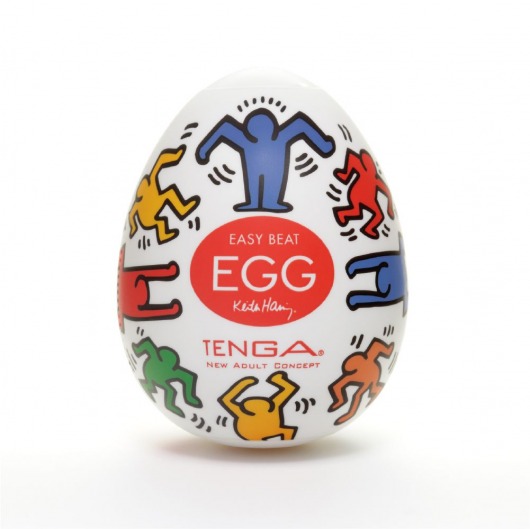 Мастурбатор-яйцо Keith Haring EGG DANCE - Tenga - в Новочеркасске купить с доставкой