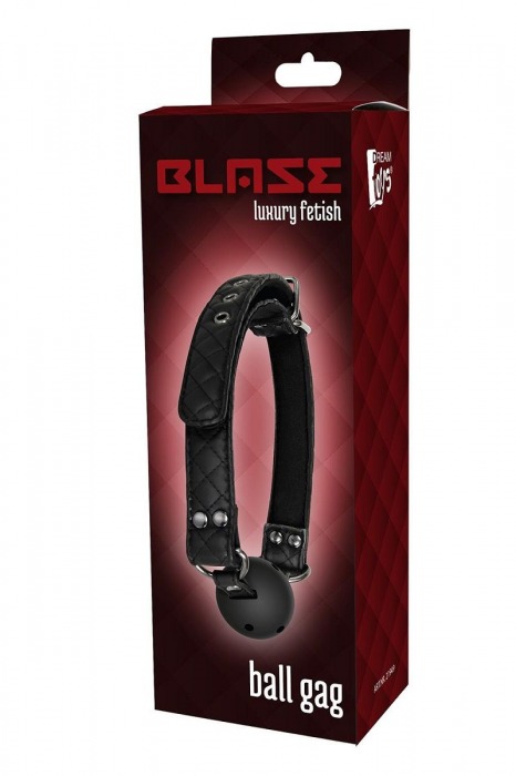 Черный кляп-шарик BALL GAG DIAMOND - Dream Toys - купить с доставкой в Новочеркасске
