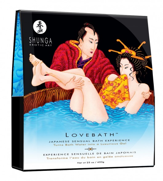 Соль для ванны Lovebath Ocean temptation, превращающая воду в гель - 650 гр. - Shunga - купить с доставкой в Новочеркасске