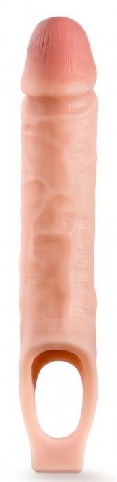 Телесная насадка на пенис 10 Inch Cock Sheath Extender - 25 см. - Blush Novelties - в Новочеркасске купить с доставкой