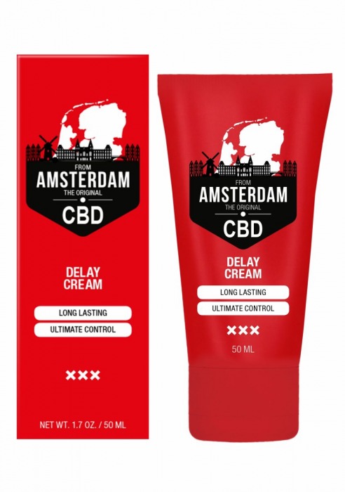 Крем-пролонгатор CBD from Amsterdam Delay Cream - 50 мл. - Shots Media BV - купить с доставкой в Новочеркасске