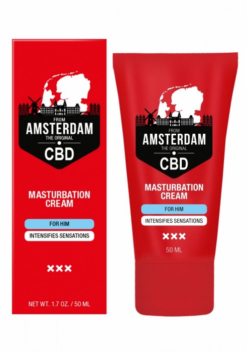 Крем для мастурбации для мужчин CBD from Amsterdam Masturbation Cream For Him - 50 мл. - Shots Media BV - купить с доставкой в Новочеркасске