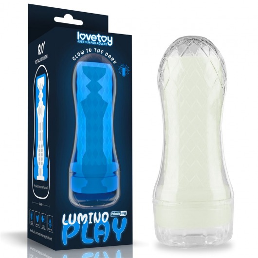 Светящийся в темноте мастурбатор Lumino Play Masturbator Pocketed - Lovetoy - в Новочеркасске купить с доставкой