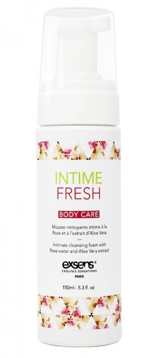 Органическая интимная очищающая пенка Intime Fresh - 150 мл. - Exsens - купить с доставкой в Новочеркасске