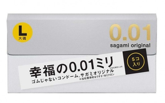 Презервативы Sagami Original 0.02 L-size увеличенного размера - 5 шт. - Sagami - купить с доставкой в Новочеркасске