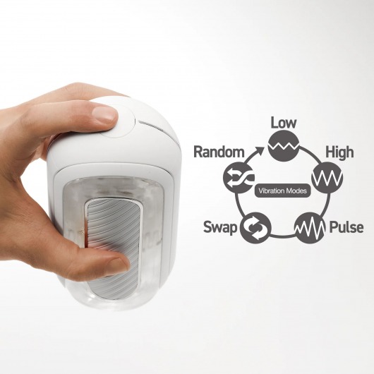 Белый мастурбатор Tenga Flip Zero Gravity с вибрацией - Tenga - в Новочеркасске купить с доставкой