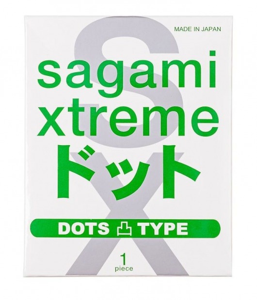 Презерватив Sagami Xtreme Type-E с точками - 1 шт. - Sagami - купить с доставкой в Новочеркасске