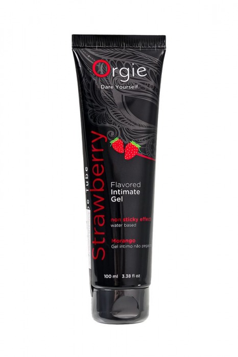 Интимный гель на водной основе Lube Tube Strawberry с клубничным вкусом - 100 мл. - ORGIE - купить с доставкой в Новочеркасске