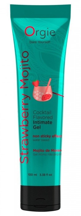 Съедобный интимный гель Orgie Lube Tube Cocktail Strawberry Mojito - 100 мл. - ORGIE - купить с доставкой в Новочеркасске