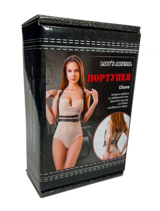 Изящная портупея из натуральной кожи Diane - БДСМ Арсенал - купить с доставкой в Новочеркасске