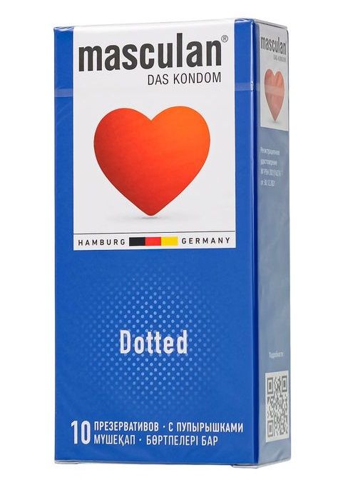 Презервативы с пупырышками Masculan Dotted - 10 шт. - Masculan - купить с доставкой в Новочеркасске