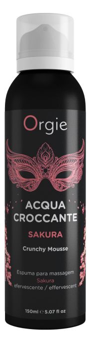 Хрустящая пенка для массажа Orgie Acqua Croccante Sakura с ароматом сакуры - 150 мл. - ORGIE - купить с доставкой в Новочеркасске