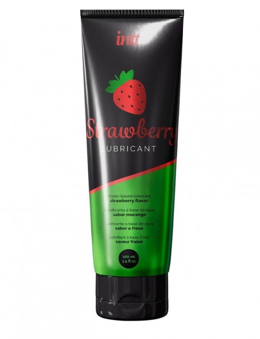 Смазка на водной основе с ароматом клубники Strawberry Lubricant - 100 мл. - INTT - купить с доставкой в Новочеркасске