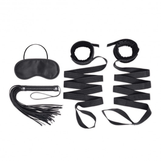 Эротический набор 4PC Bondage Bed Strap   Flogger Kit - Lux Fetish - купить с доставкой в Новочеркасске