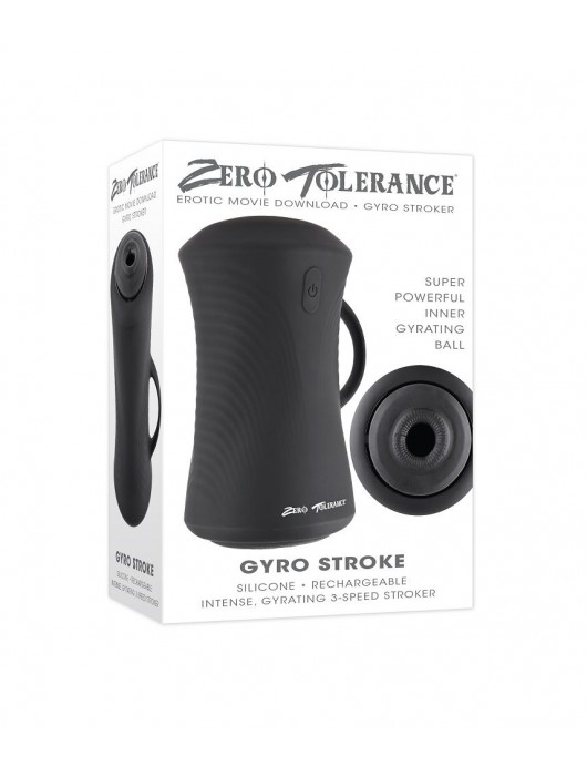 Черный вибромастурбатор с гироскопом Gyro Stroke - Zero Tolerance - в Новочеркасске купить с доставкой