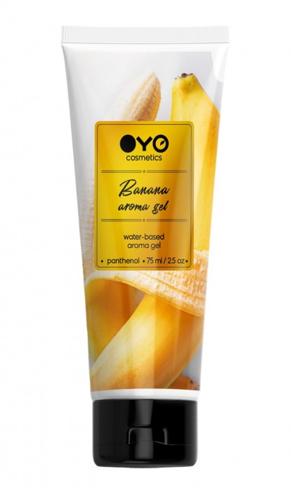 Лубрикант на водной основе OYO Aroma Gel Banana с ароматом банана - 75 мл. - OYO - купить с доставкой в Новочеркасске