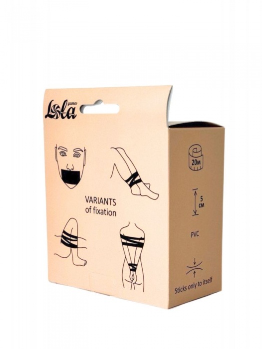 Черная бондажная лента Oxytocin - Lola Games - купить с доставкой в Новочеркасске