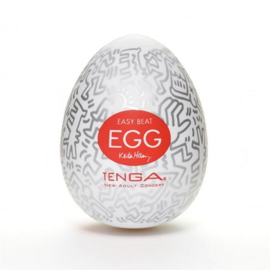 Мастурбатор-яйцо Keith Haring EGG PARTY - Tenga - в Новочеркасске купить с доставкой
