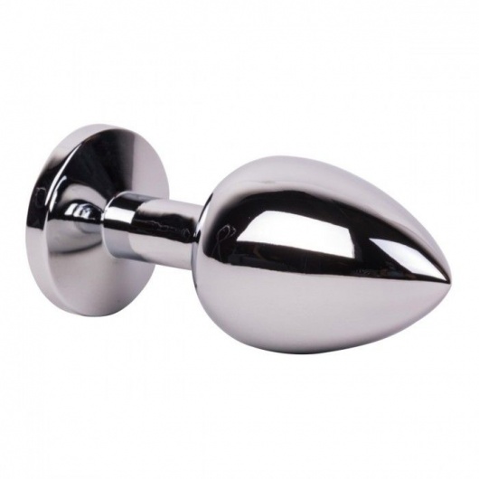 Большой стальной плаг с розовым кристаллом Pink Bubble Gum - 9,5 см. - Erotic Fantasy - купить с доставкой в Новочеркасске