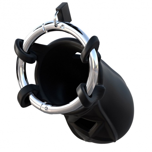 Черный замок верности Extreme Silicone Cock Blocker - Pipedream - купить с доставкой в Новочеркасске