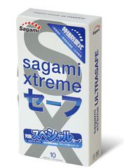 Презервативы Sagami Xtreme Ultrasafe с двойным количеством смазки - 10 шт. - Sagami - купить с доставкой в Новочеркасске