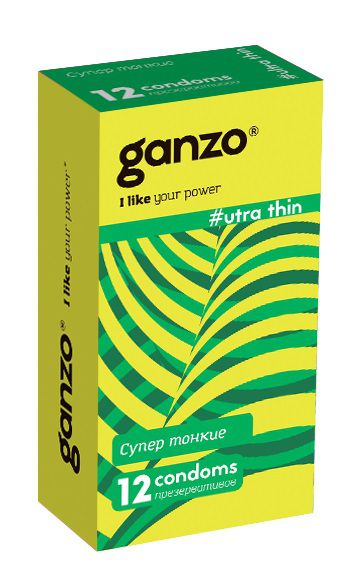 Ультратонкие презервативы Ganzo Ultra thin - 12 шт. - Ganzo - купить с доставкой в Новочеркасске