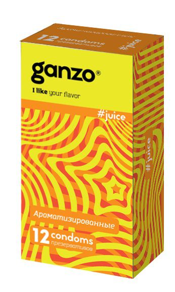 Ароматизированные презервативы Ganzo Juice - 12 шт. - Ganzo - купить с доставкой в Новочеркасске