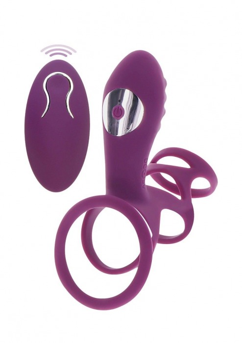 Фиолетовая эрекционная вибронасадка Halo Halo C-Ring Sleeve - Toy Joy - в Новочеркасске купить с доставкой