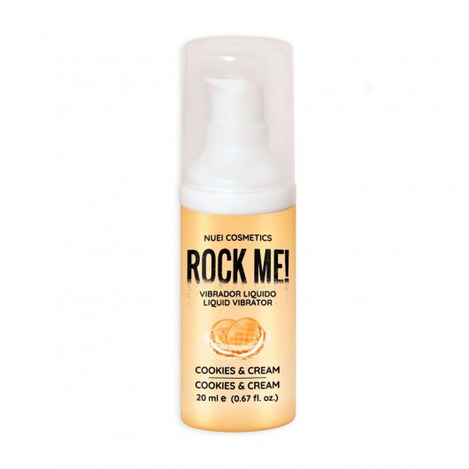 Жидкий вибратор Nuei Rock Me! с ароматом печенья и сливок - 20 мл. - Nuei cosmetics - купить с доставкой в Новочеркасске