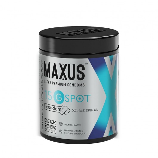 Гладкие презервативы Maxus G spot с двойной спиралью - 15 шт. - Maxus - купить с доставкой в Новочеркасске