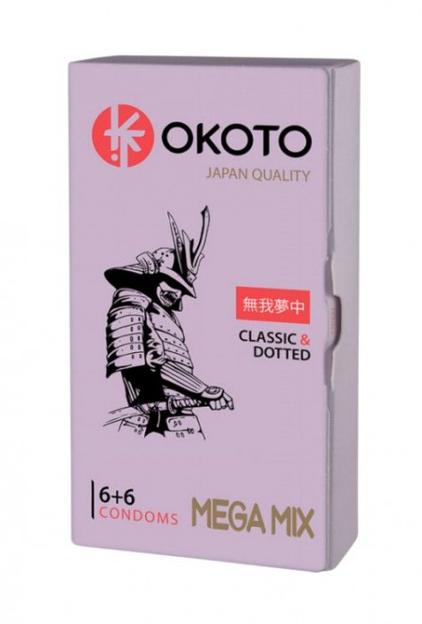 Презервативы OKOTO Mega Mix - 12 шт. - Sitabella - купить с доставкой в Новочеркасске