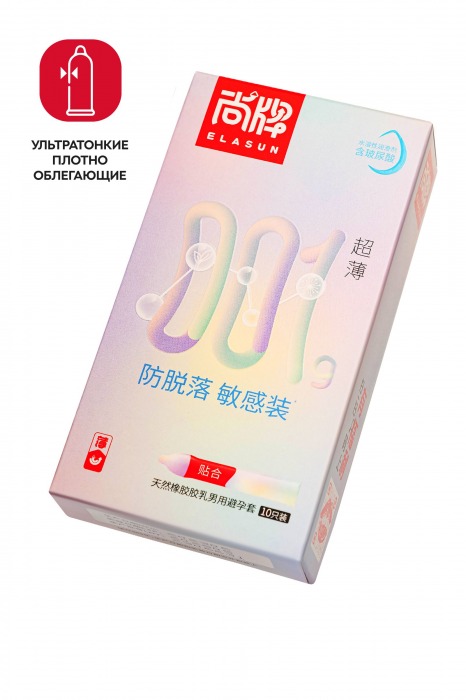 Ультратонкие облегающие презервативы Elasun Slim Fit - 10 шт. - Elasun - купить с доставкой в Новочеркасске