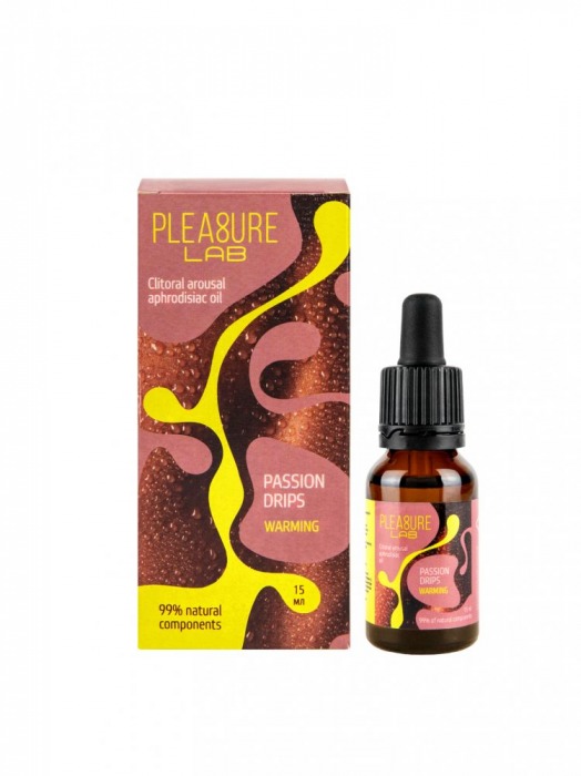 Капли с согревающим эффектом Passion Drips Warming - 15 мл. - Pleasure Lab - купить с доставкой в Новочеркасске