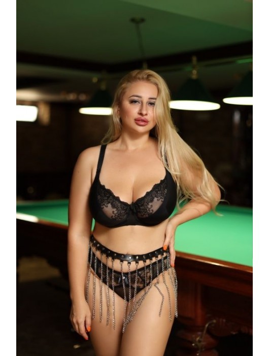 Черно-серебристая портупея-юбка plus size с цепочками - БДСМ Арсенал - купить с доставкой в Новочеркасске
