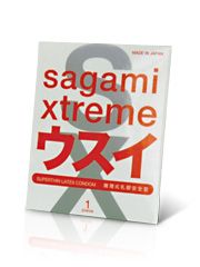 Ультратонкий презерватив Sagami Xtreme SUPERTHIN - 1 шт. - Sagami - купить с доставкой в Новочеркасске