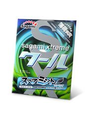 Презерватив Sagami Xtreme Mint с ароматом мяты - 1 шт. - Sagami - купить с доставкой в Новочеркасске
