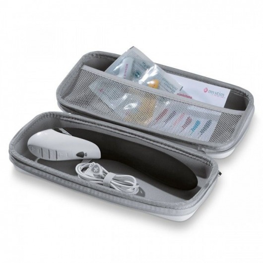 Вибратор с электростимуляцией Sizzling Simon Black Edition - 27 см. - MyStim - купить с доставкой в Новочеркасске