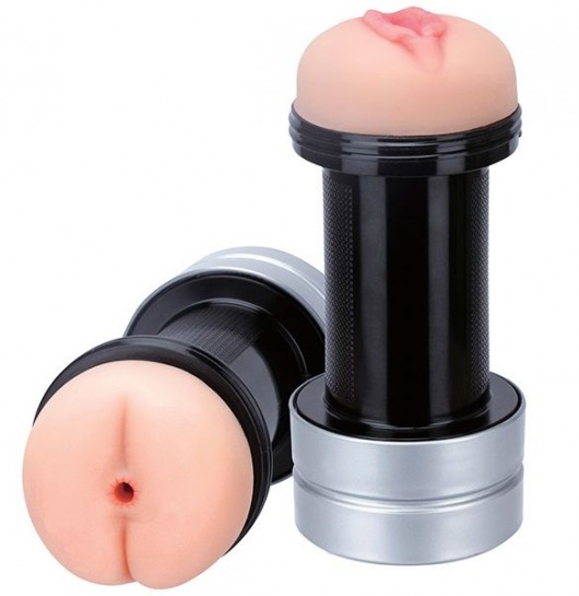 Мастурбатор 2-в-1 REALSTUFF 2 IN 1 HUMMER ANUS   VAGINA: вагина и анус - Dream Toys - в Новочеркасске купить с доставкой