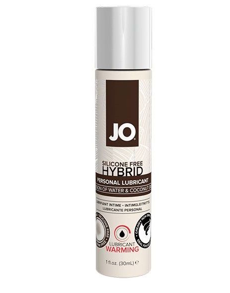 Водно-масляный лубрикант с разогревающим эффектом JO Silicone Free Hybrid Lubricant WARMING  - 30 мл. - System JO - купить с доставкой в Новочеркасске