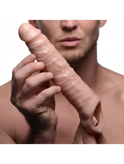 Телесная насадка-удлинитель 3 Inch Extender Sleeve - 27,3 см. - XR Brands - в Новочеркасске купить с доставкой