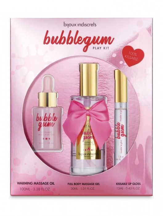 Набор средств для массажа и ласк Bubblegum Play Kit - Bijoux Indiscrets - купить с доставкой в Новочеркасске